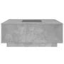 Coffee table with Infinity LED concrete gray 100x100x40 cm by , Coffee table - Ref: Foro24-3284045, Price: 208,36 €, Discount: %