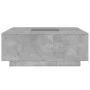 Coffee table with Infinity LED concrete gray 100x100x40 cm by , Coffee table - Ref: Foro24-3284045, Price: 208,36 €, Discount: %