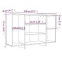 Rauchiger Eichenfurnier-Holzschrank 120x30x75 cm von vidaXL, Sideboards - Ref: Foro24-813065, Preis: 66,82 €, Rabatt: %