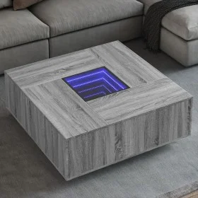 Mitteltisch mit Infinity LED in Grau Sonoma 100x100x40 cm von , Couchtisch - Ref: Foro24-3284047, Preis: 200,29 €, Rabatt: %