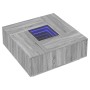 Coffee table with Infinity LED gray Sonoma 100x100x40 cm by , Coffee table - Ref: Foro24-3284047, Price: 202,49 €, Discount: %