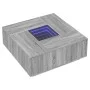 Coffee table with Infinity LED gray Sonoma 100x100x40 cm by , Coffee table - Ref: Foro24-3284047, Price: 200,29 €, Discount: %
