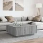 Coffee table with Infinity LED gray Sonoma 100x100x40 cm by , Coffee table - Ref: Foro24-3284047, Price: 200,29 €, Discount: %