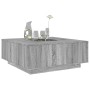 Coffee table with Infinity LED gray Sonoma 100x100x40 cm by , Coffee table - Ref: Foro24-3284047, Price: 202,49 €, Discount: %