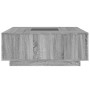 Coffee table with Infinity LED gray Sonoma 100x100x40 cm by , Coffee table - Ref: Foro24-3284047, Price: 202,49 €, Discount: %