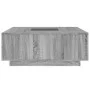 Coffee table with Infinity LED gray Sonoma 100x100x40 cm by , Coffee table - Ref: Foro24-3284047, Price: 200,29 €, Discount: %