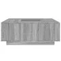 Coffee table with Infinity LED gray Sonoma 100x100x40 cm by , Coffee table - Ref: Foro24-3284047, Price: 200,29 €, Discount: %