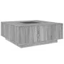 Coffee table with Infinity LED gray Sonoma 100x100x40 cm by , Coffee table - Ref: Foro24-3284047, Price: 200,29 €, Discount: %