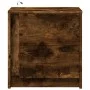 Nightstand with LED lights, smoked oak engineered wood by , Nightstands - Ref: Foro24-852055, Price: 56,51 €, Discount: %