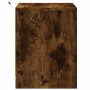 Nightstand with LED lights, smoked oak engineered wood by , Nightstands - Ref: Foro24-852055, Price: 57,43 €, Discount: %
