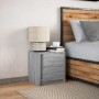 Bedside table with LED lights in gray Sonoma engineered wood by , Nightstands - Ref: Foro24-852057, Price: 53,87 €, Discount: %