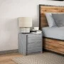 Bedside table with LED lights in gray Sonoma engineered wood by , Nightstands - Ref: Foro24-852057, Price: 53,18 €, Discount: %