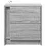 Bedside table with LED lights in gray Sonoma engineered wood by , Nightstands - Ref: Foro24-852057, Price: 53,87 €, Discount: %