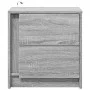 Bedside table with LED lights in gray Sonoma engineered wood by , Nightstands - Ref: Foro24-852057, Price: 53,18 €, Discount: %