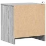 Bedside table with LED lights in gray Sonoma engineered wood by , Nightstands - Ref: Foro24-852057, Price: 53,18 €, Discount: %