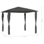 Gazebo with anthracite pole covers 3x3x2.6 m 160 g/m² by vidaXL, Tents and gazebos - Ref: Foro24-313607, Price: 189,89 €, Dis...