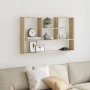 Wall shelf made of engineered Sonoma oak wood 99x15x60 cm by , Shelves and shelves - Ref: Foro24-853238, Price: 46,06 €, Disc...