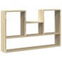 Wall shelf made of engineered Sonoma oak wood 99x15x60 cm by , Shelves and shelves - Ref: Foro24-853238, Price: 47,02 €, Disc...