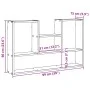 Wall shelf made of engineered Sonoma oak wood 99x15x60 cm by , Shelves and shelves - Ref: Foro24-853238, Price: 46,06 €, Disc...