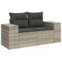 Garden sofa set 6 pieces and gray synthetic rattan cushions by , Garden sets - Ref: Foro24-3275292, Price: 453,74 €, Discount: %