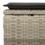 Garden sofa set 6 pieces and gray synthetic rattan cushions by , Garden sets - Ref: Foro24-3275292, Price: 453,74 €, Discount: %