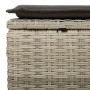 Gartensofagarnitur 6-teilig mit grauen Polstern aus synthetischem Rattan von , Gartensets - Ref: Foro24-3275292, Preis: 436,2...