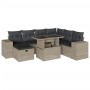 Set de sofás de jardín 8 pzas y cojines ratán sintético gris de , Conjuntos de jardín - Ref: Foro24-3275322, Precio: 612,54 €...