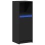Sideboard with LED light, engineered wood, black, 38x34x100 cm by , Sideboards - Ref: Foro24-852167, Price: 59,81 €, Discount: %