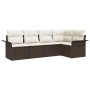 Conjunto de sofá de jardín 5 pcs 242.5 x 132.5 x 85 cm