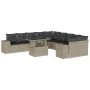 Set de sofás de jardín 11 pzas y cojines ratán sintético gris de , Conjuntos de jardín - Ref: Foro24-3269432, Precio: 869,23 ...