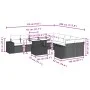 Garden sofa set 11 pieces and gray synthetic rattan cushions by , Garden sets - Ref: Foro24-3269432, Price: 869,23 €, Discoun...