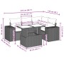 Gartensofa-Set und Kissen, 5-teilig, aus hellem grauem Kunst-Rattan. von , Gartensets - Ref: Foro24-3269142, Preis: 427,06 €,...