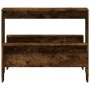 Dining table and benches 3 pieces engineered wood smoked oak by , Furniture sets for kitchens and dining rooms - Ref: Foro24-...