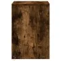 Mesita de noche con luces LED madera ingeniería roble ahumado de , Mesitas de noche - Ref: Foro24-852041, Precio: 47,30 €, De...