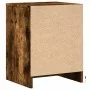 Mesita de noche con luces LED madera ingeniería roble ahumado de , Mesitas de noche - Ref: Foro24-852041, Precio: 47,30 €, De...