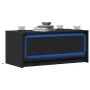 Mittelkonsole mit LED-Lichtern aus schwarzem Ingenieurholz von , Couchtisch - Ref: Foro24-851985, Preis: 109,26 €, Rabatt: %