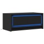 Black engineered wood coffee table with LED lights by , Coffee table - Ref: Foro24-851985, Price: 115,77 €, Discount: %