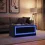 Mittelkonsole mit LED-Lichtern aus schwarzem Ingenieurholz von , Couchtisch - Ref: Foro24-851985, Preis: 109,26 €, Rabatt: %