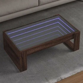 Mitteltisch mit Infinity LED in Eichenbraun 90x53x30 cm von , Couchtisch - Ref: Foro24-847643, Preis: 99,99 €, Rabatt: %