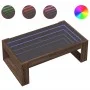 Coffee table with Infinity LED brown oak 90x53x30 cm by , Coffee table - Ref: Foro24-847643, Price: 99,99 €, Discount: %