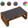 Coffee table with Infinity LED smoked oak 90x53x30 cm by , Coffee table - Ref: Foro24-847641, Price: 96,63 €, Discount: %