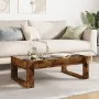 Coffee table with Infinity LED smoked oak 90x53x30 cm by , Coffee table - Ref: Foro24-847641, Price: 96,63 €, Discount: %
