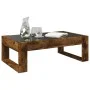 Coffee table with Infinity LED smoked oak 90x53x30 cm by , Coffee table - Ref: Foro24-847641, Price: 96,63 €, Discount: %