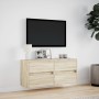 Wand-TV-Möbel mit LED-Lichtern in Sonoma-Eiche 100x31x45 cm von , TV-Möbel - Ref: Foro24-852294, Preis: 76,61 €, Rabatt: %