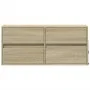 Wand-TV-Möbel mit LED-Lichtern in Sonoma-Eiche 100x31x45 cm von , TV-Möbel - Ref: Foro24-852294, Preis: 75,63 €, Rabatt: %