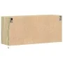Wall-mounted TV unit with LED lights Sonoma oak 100x31x45 cm by , TV Furniture - Ref: Foro24-852294, Price: 75,63 €, Discount: %