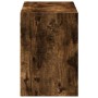 Mueble de TV de pared con luces LED roble ahumado 100x31x45 cm de , Muebles TV - Ref: Foro24-852296, Precio: 75,44 €, Descuen...