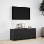 TV-Möbel mit LED-Beleuchtung aus schwarzem Ingenieurholz, 97x34x40 cm. von , TV-Möbel - Ref: Foro24-852237, Preis: 73,80 €, R...