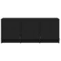 TV stand with LED made of black engineered wood 97x34x40 cm by , TV Furniture - Ref: Foro24-852237, Price: 72,85 €, Discount: %
