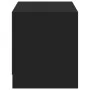TV stand with LED made of black engineered wood 97x34x40 cm by , TV Furniture - Ref: Foro24-852237, Price: 72,85 €, Discount: %